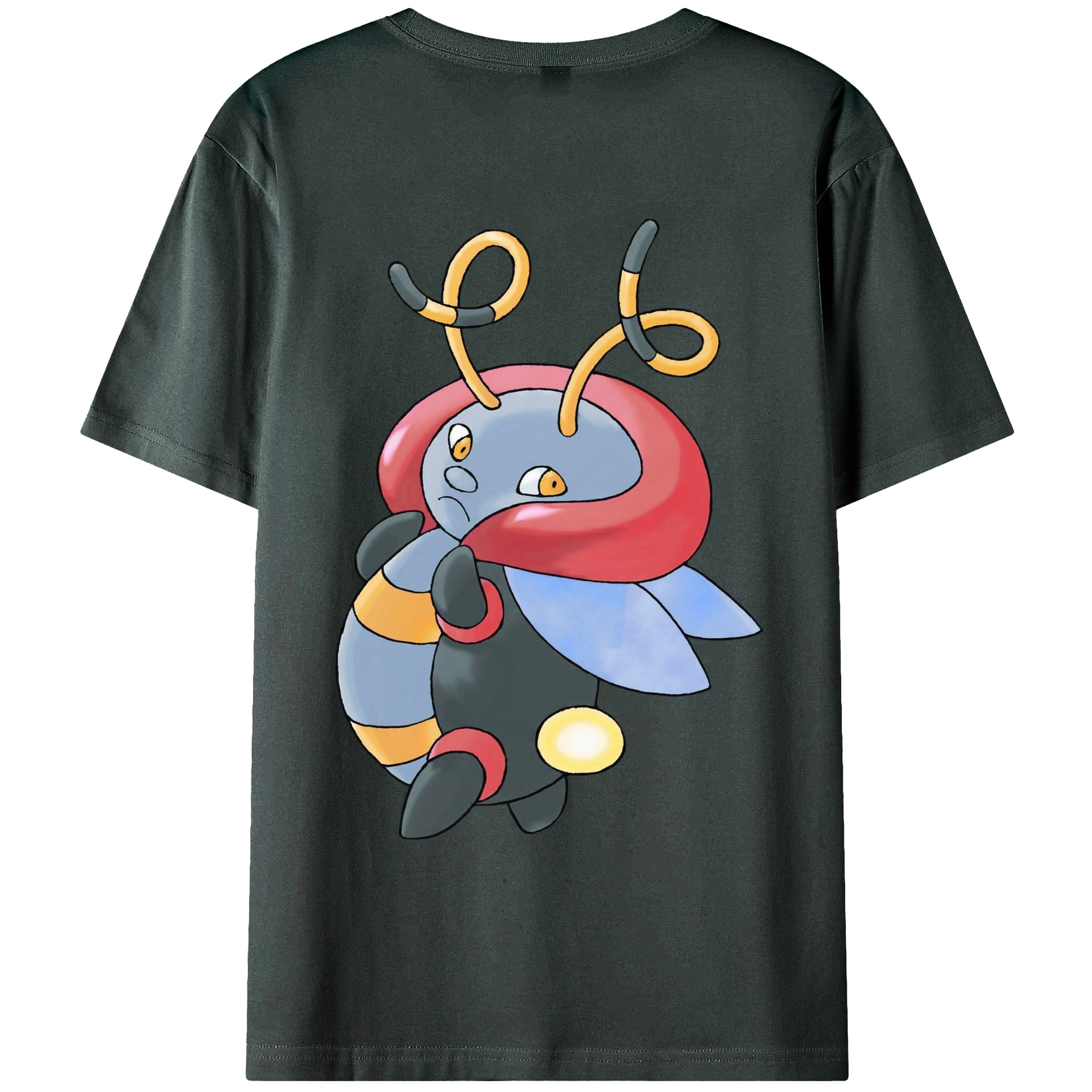 （画像用） ポケットモンスター Pokémon 綿100％ メンズ半袖Tシャツ（バックプリント） 通気性